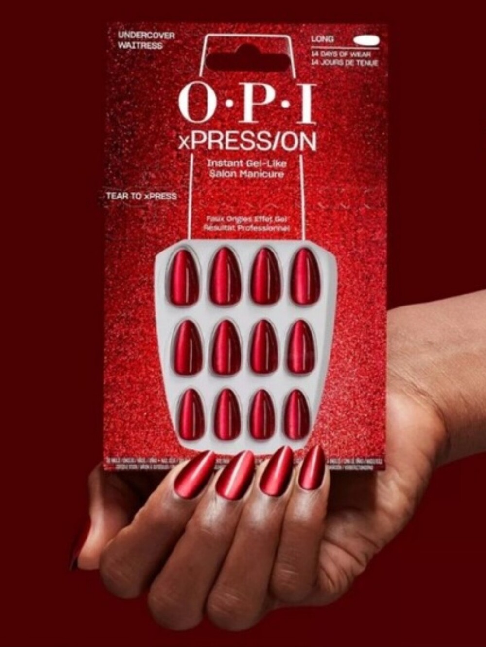 OPI EXPRESSION SPECIAL EFFECT GEL-LIKE PRESS-ON NAILS.